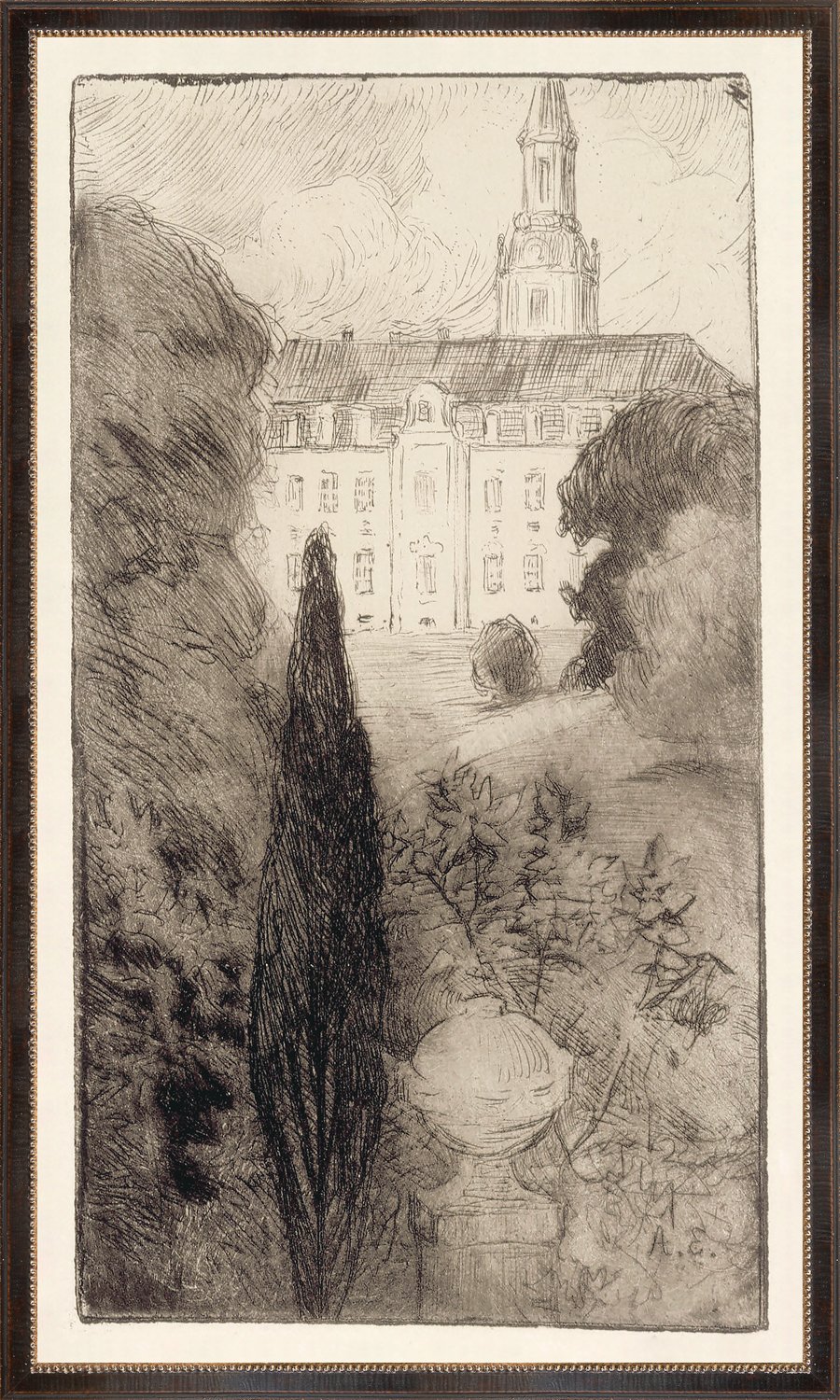 front view of Collection 23 From Bregentved Castle C. 1902 luxury Artwork
