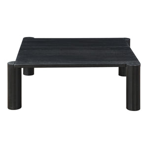 TABLE BASSE POST CHENE NOIR