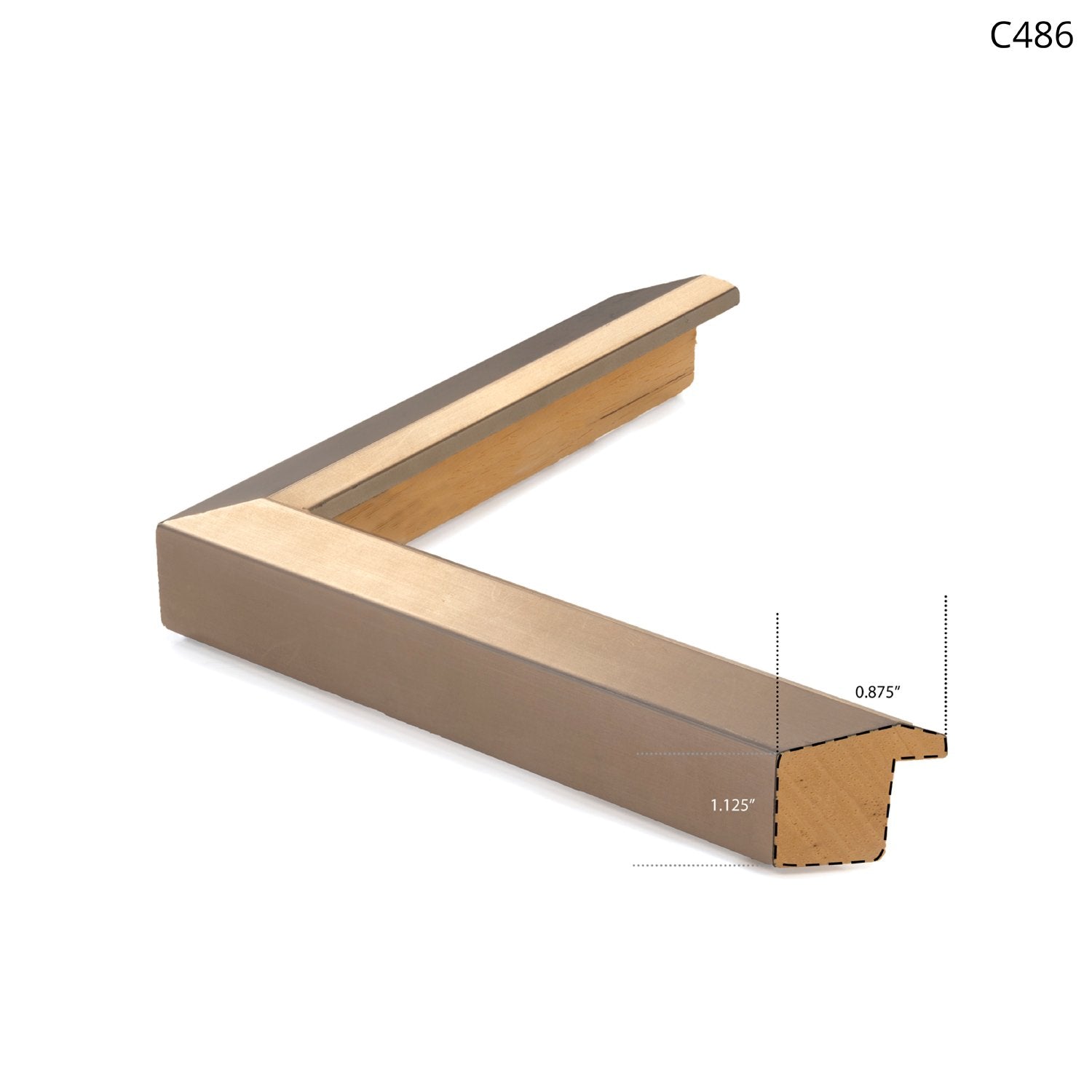 front view of Copper Leaf Detail I luxury Artwork