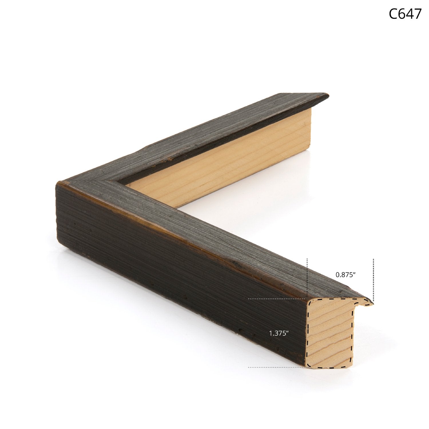 front view of Richards Folio, Graphite Seascape IV 1870 luxury Artwork