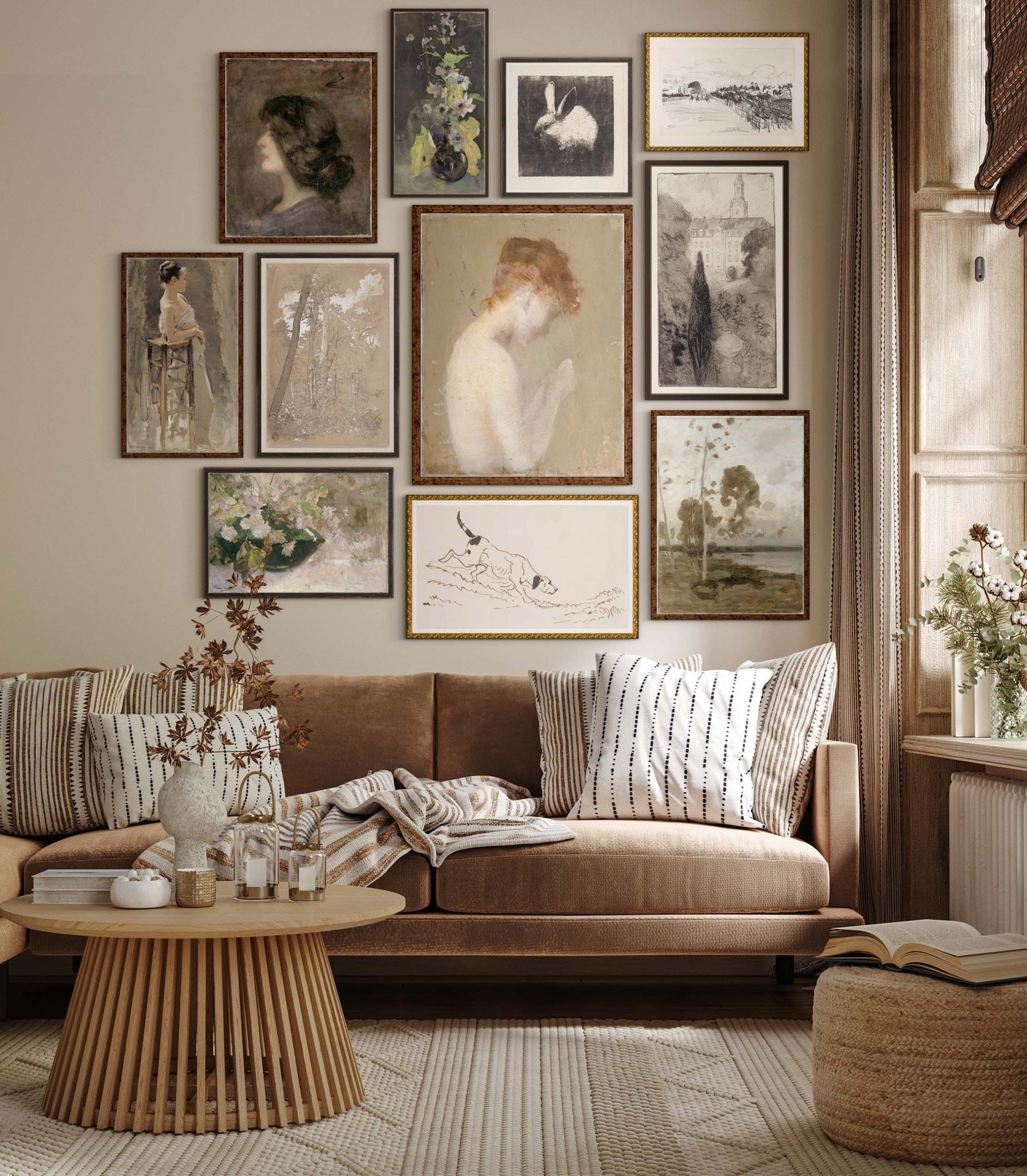 angle view of Collection 23 From Bregentved Castle C. 1902 luxury Artwork