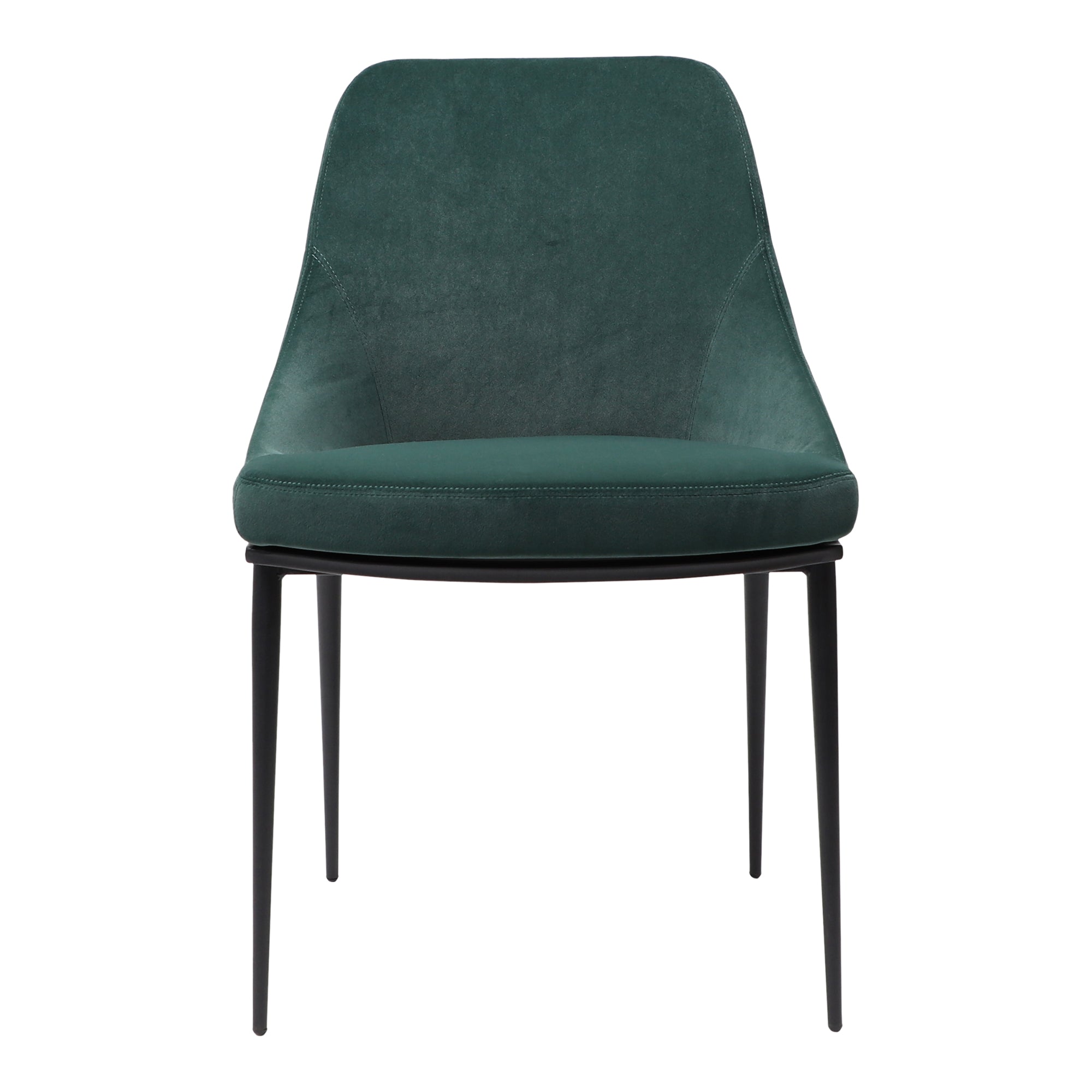 Sedona Dining Chair Green Velvet Set of Two