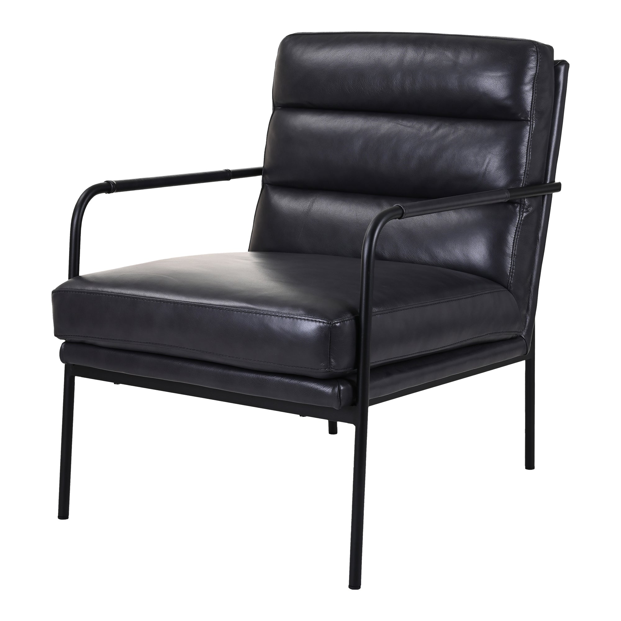 front view of Verlaine Chair Raven Black luxury Chair