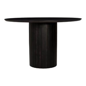 Povera Round Dining Table Black