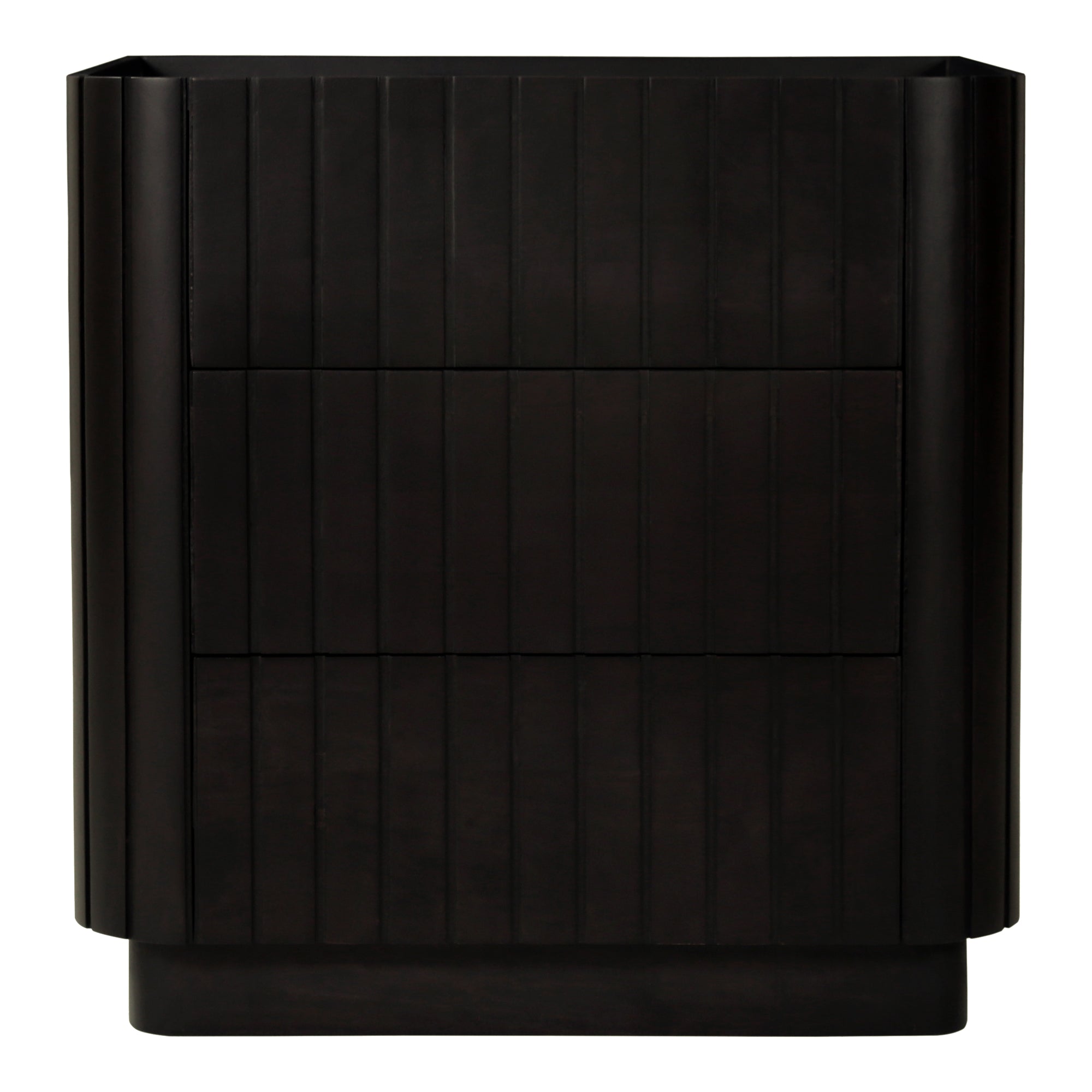 Povera 3 Drawer Chest Black