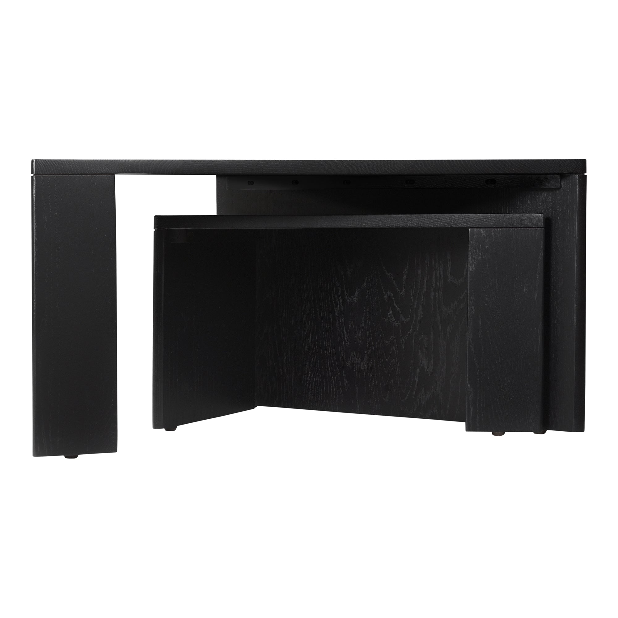 ATON TABLE BASSE GIGOGNE SET DE 2 NOIR