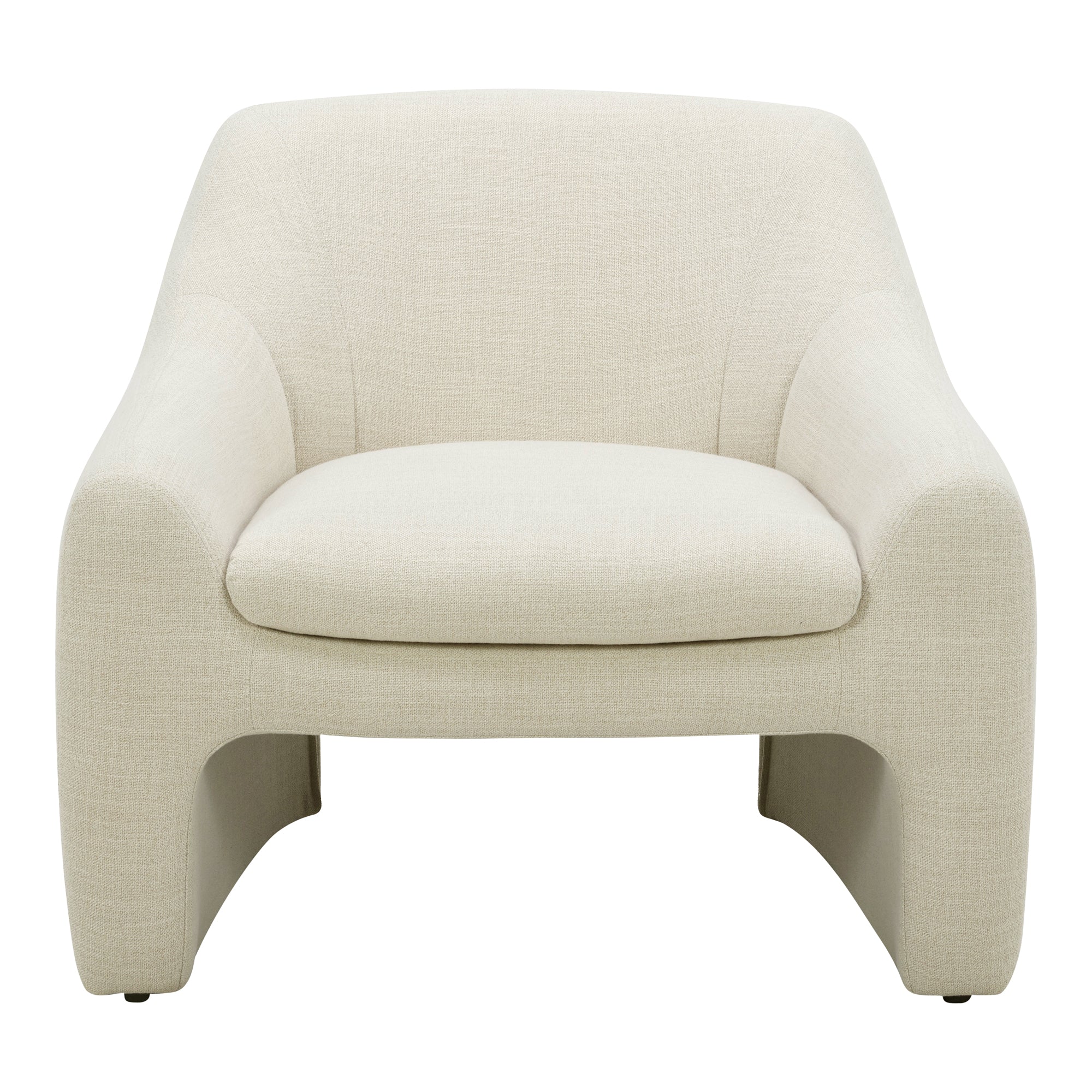 front view of Kenzie Accent Chair Dune luxury Chair