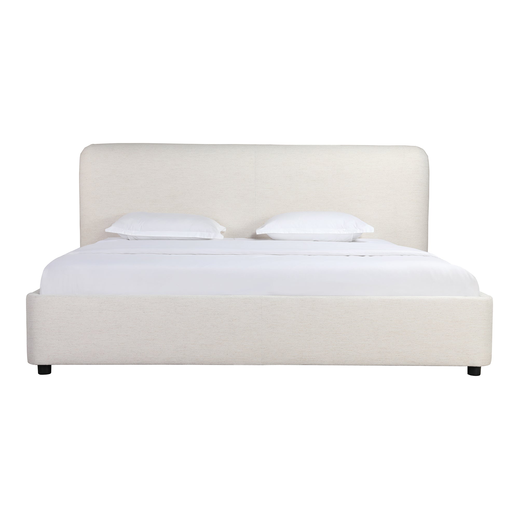 front view of Samara Queen Bed Cottage Linen luxury Beds & Bed Fram