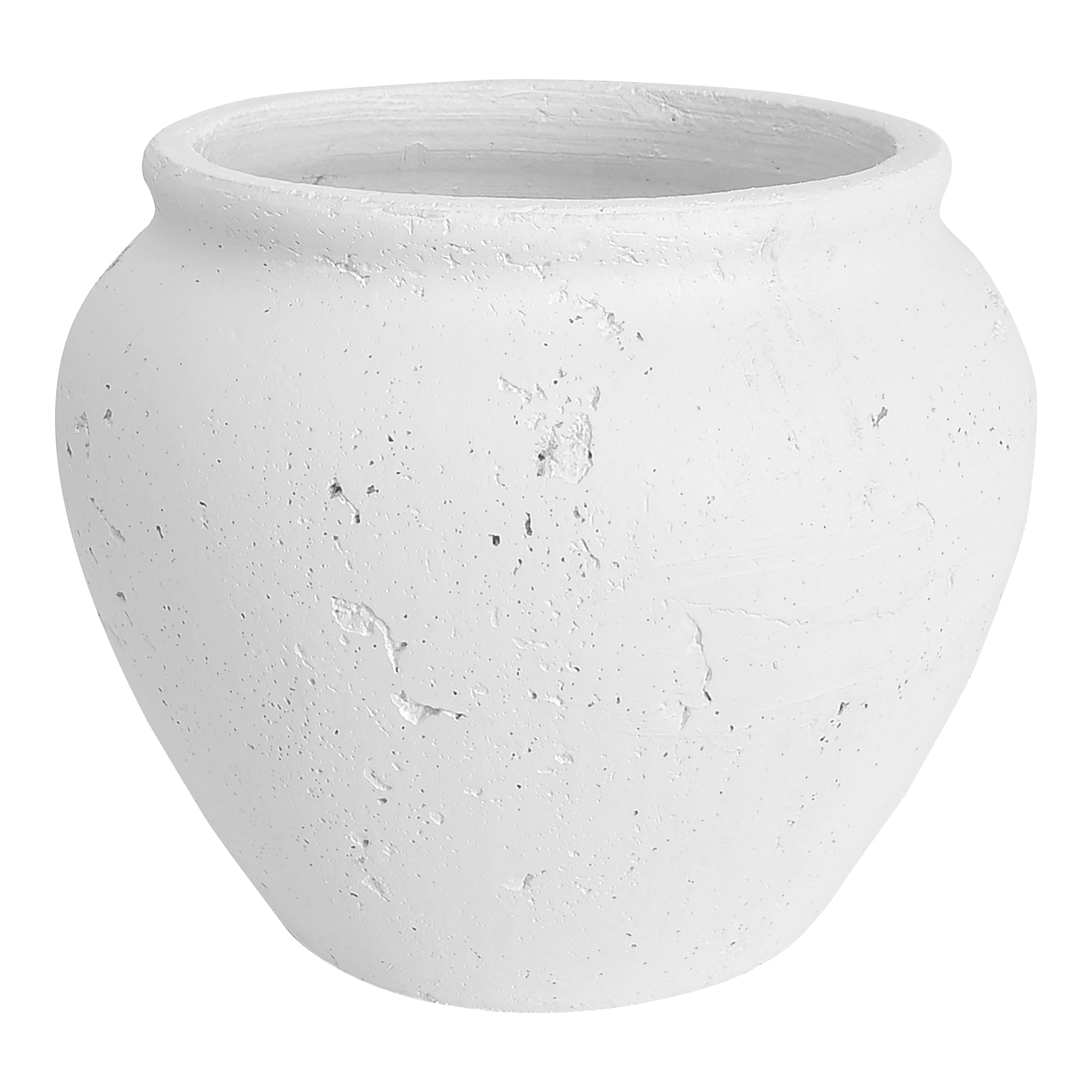 VASE DÉCORATIF NISSO 10PO BLANC NRP