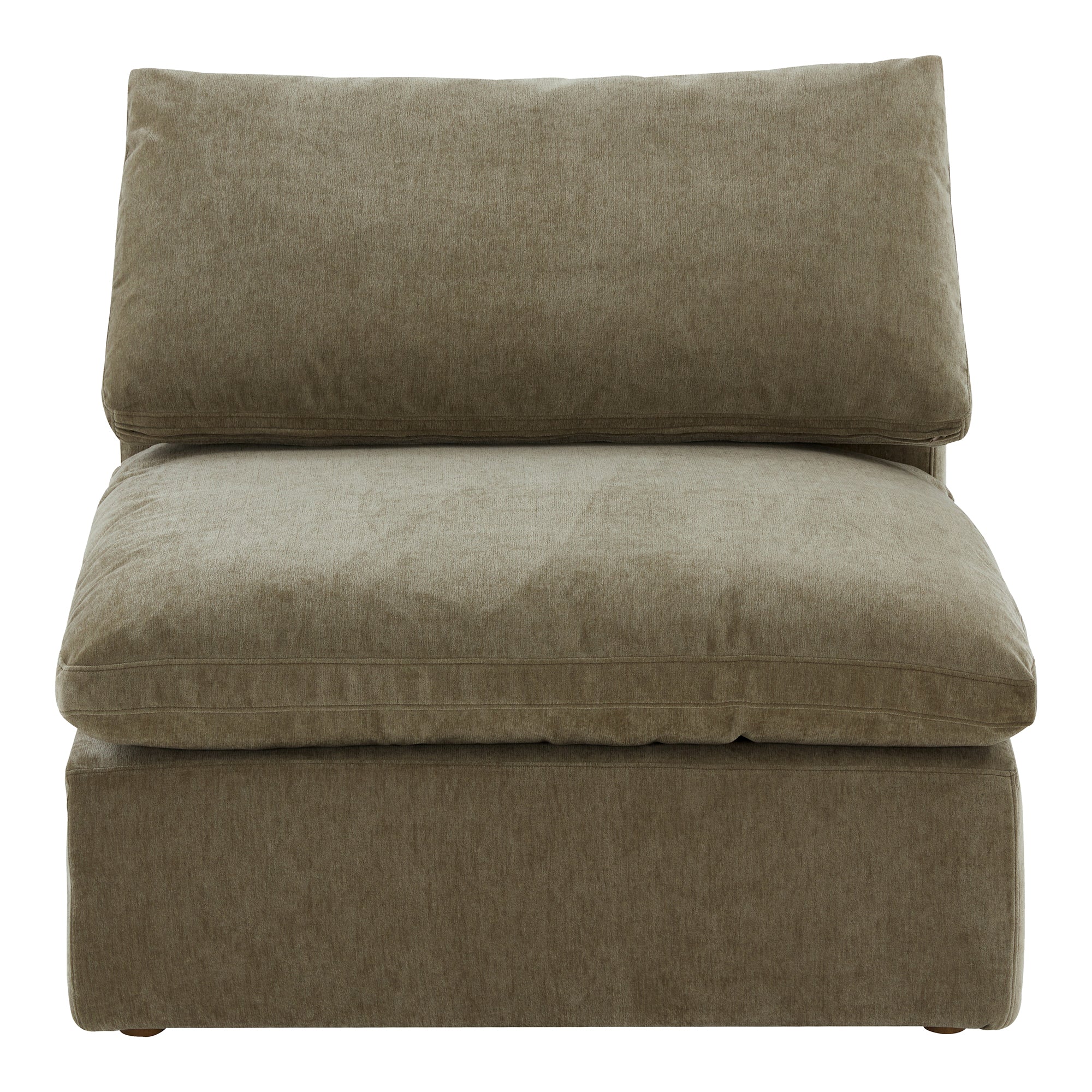 front view of Terra Slipper Chair Desert Sage luxury Chair
