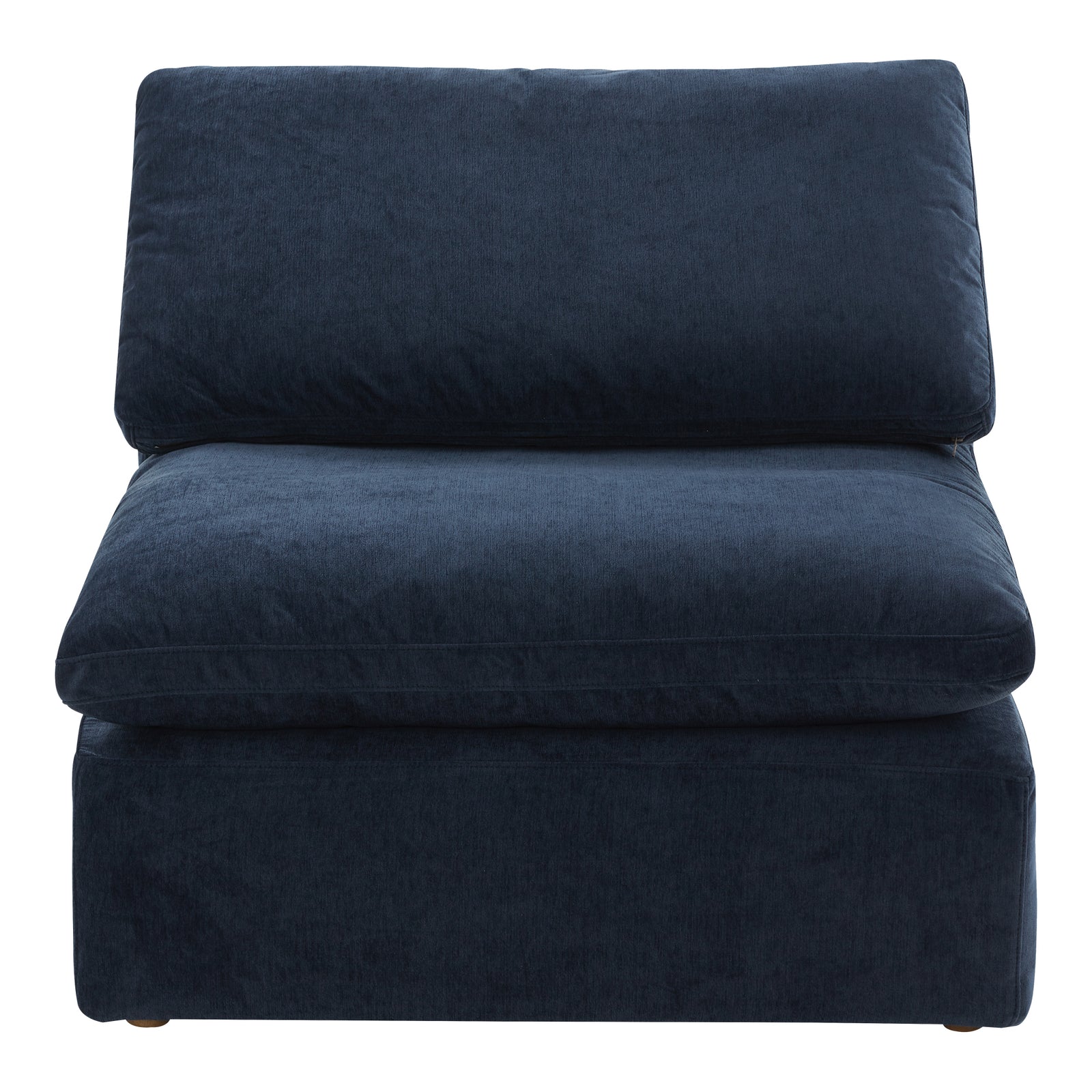 front view of Terra Slipper Chair Nocturnal Sky luxury Chair