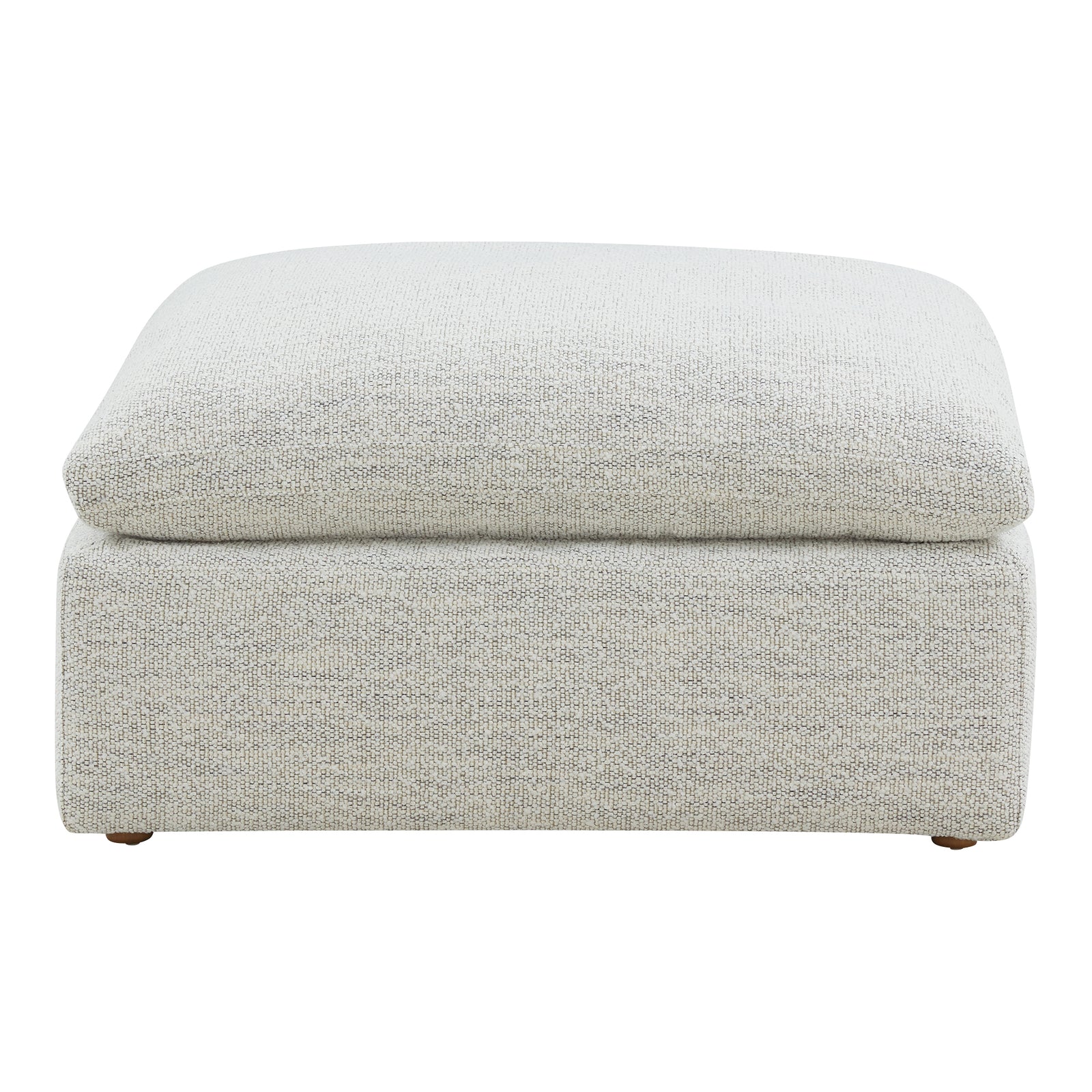 front view of Terra Condo Ottoman Coastside Sand luxury Ottoman