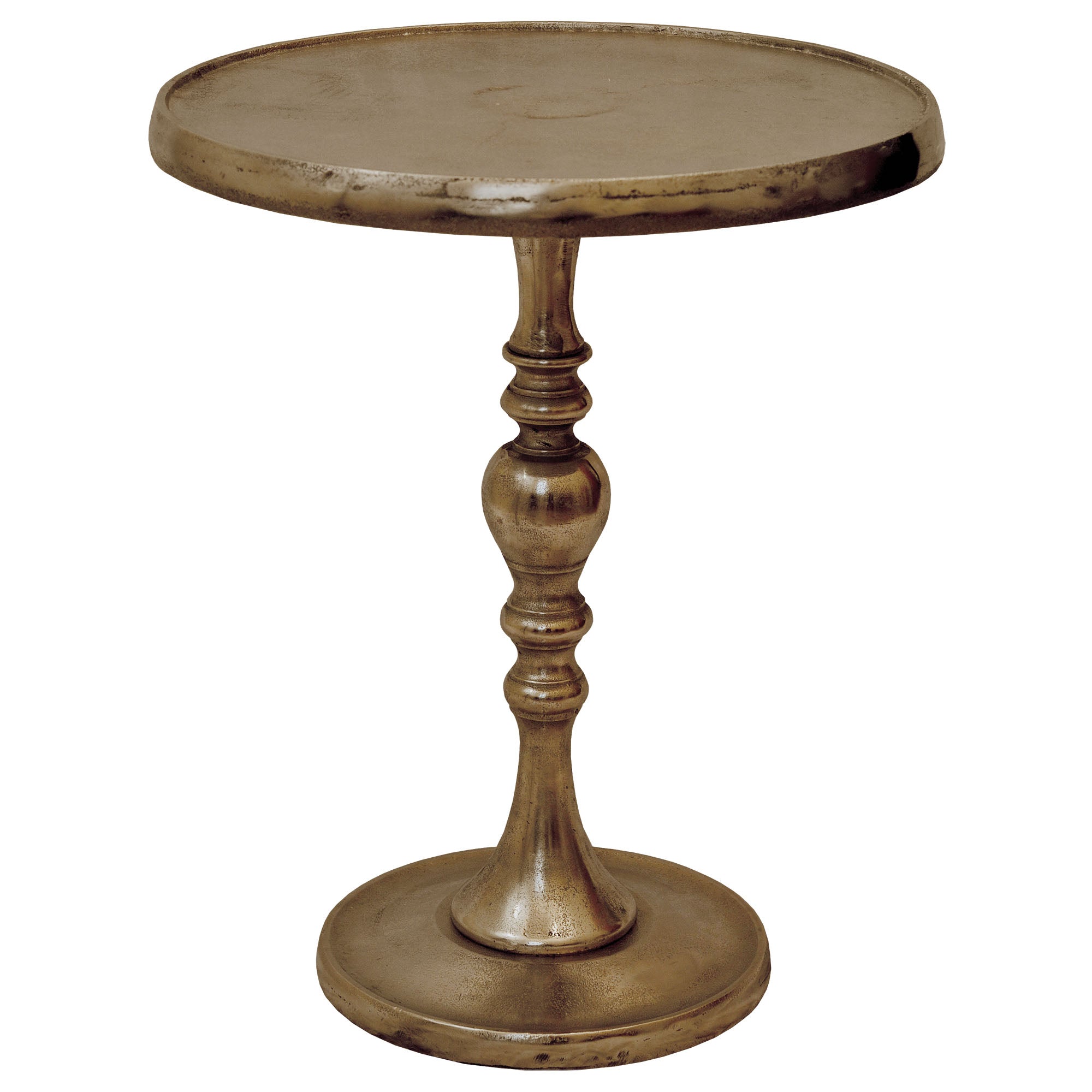 front view of Romina Brass luxury Accent Table