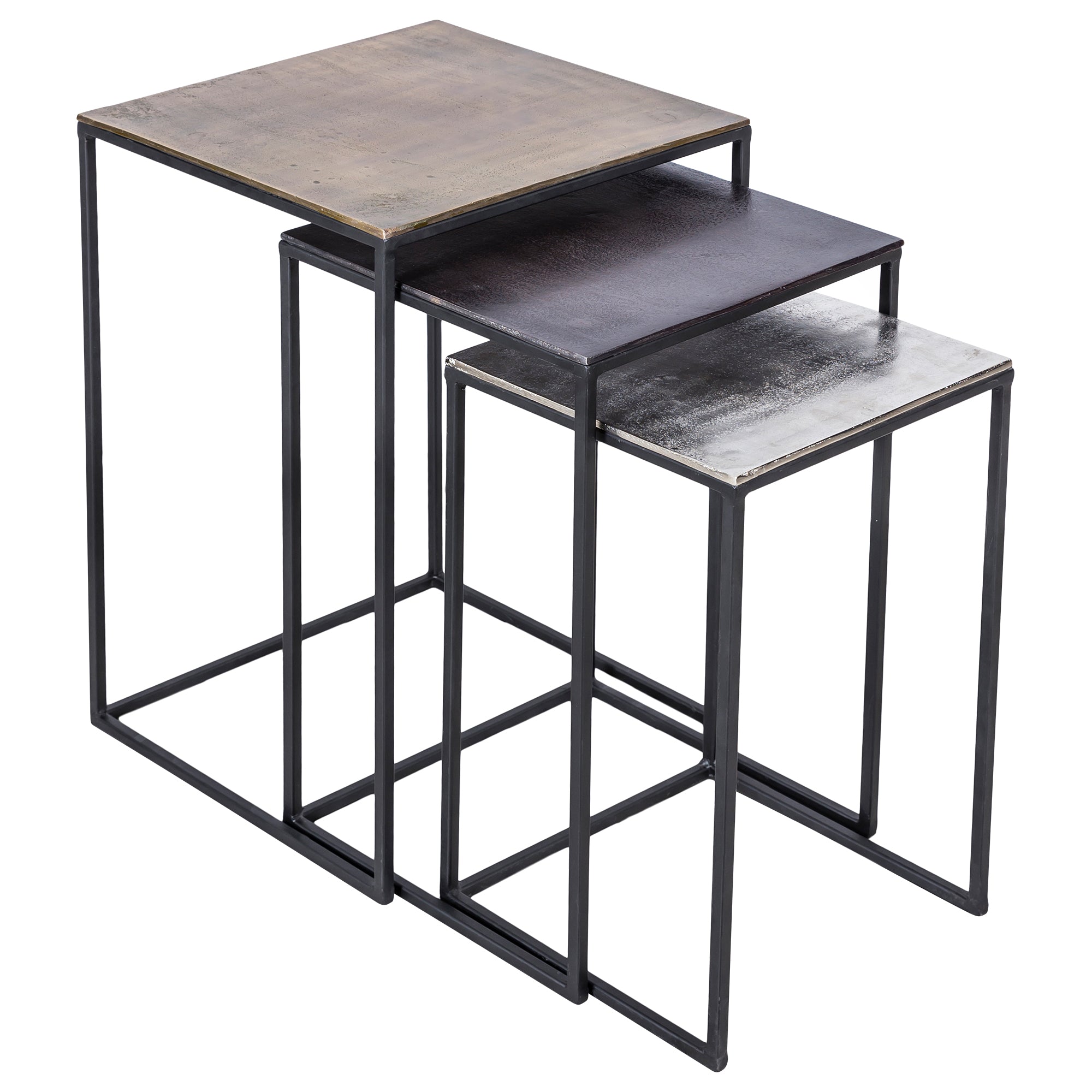 front view of Threefold luxury Accent Table